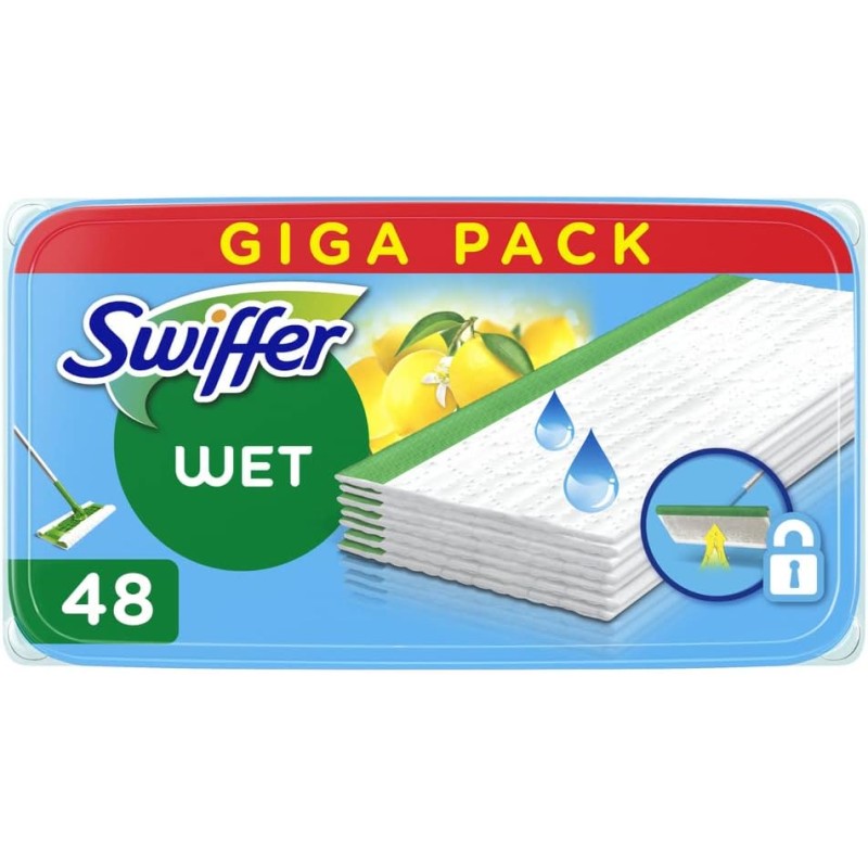 Swiffer Panni Lavapavimenti Per Scopa Lavapavimenti Con Freschezza D' Aria Aperta Profumo x, Per Una Pulizia Semplice E Rapida