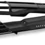 BaByliss ST496E Piastra a Vapore 2in1 Steamshine Ceramic Diamond da 39 mm, Lisciante, 5 Temperature, Auto Spegnimento di Sicurezza, Nera e Argento - Nero