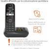 Gigaset AS690A - Telefono Portatile con Segreteria - Grande Display grafico Illuminato - Ottima Qualità audio - Vivavoce, Nero [Versione Italiana] - Nero