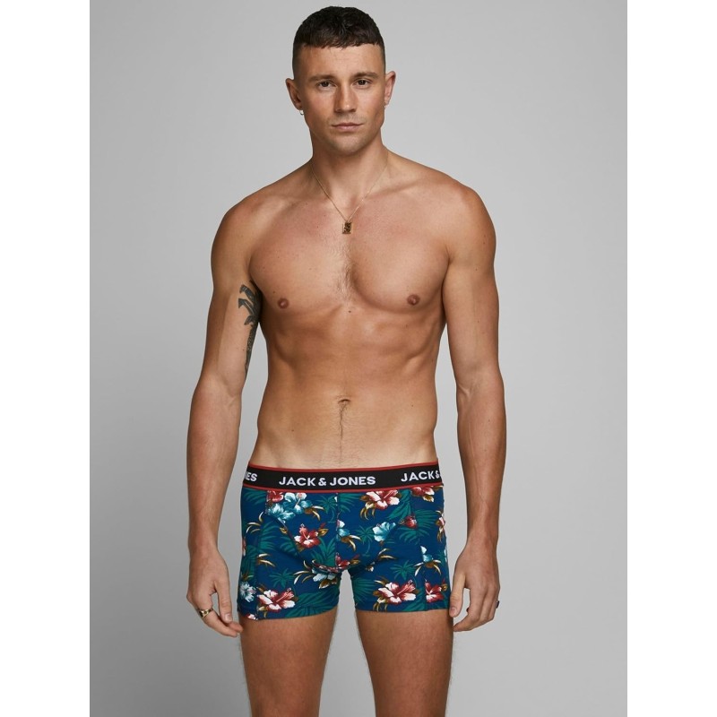 JACK & JONES Trunks 3-Pack Trunks - L Nero (Bardaboes Cherry/Maritime Blue Black) JACK & JONES Trunks 3-Pack Trunks - L Nero (Bardaboes Cherry/Maritime Blue Black)