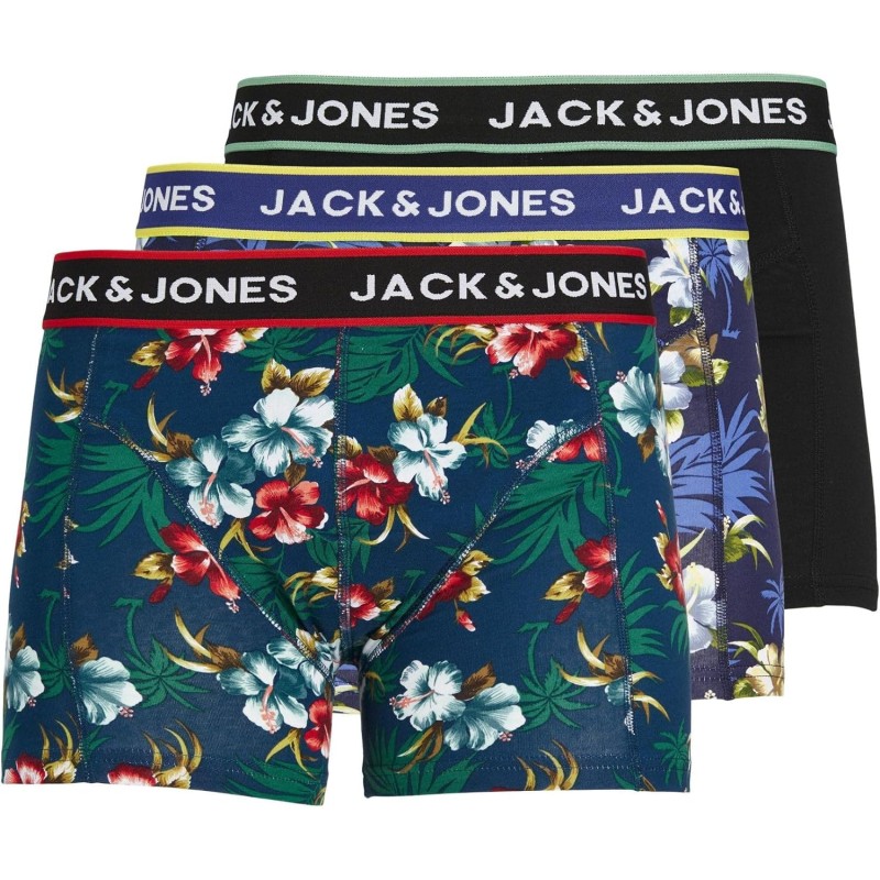 JACK & JONES Trunks 3-Pack Trunks - L Nero (Bardaboes Cherry/Maritime Blue Black) JACK & JONES Trunks 3-Pack Trunks - L Nero (Bardaboes Cherry/Maritime Blue Black)
