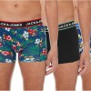 JACK & JONES Trunks 3-Pack Trunks - L Nero (Bardaboes Cherry/Maritime Blue Black)