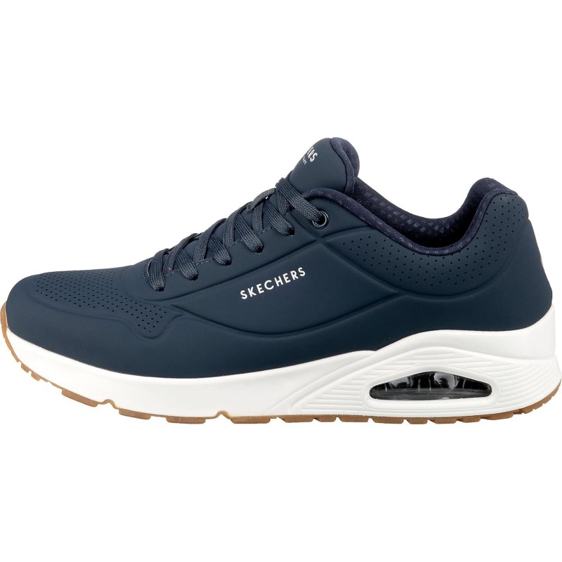 Skechers Uno Stand On Air, Scarpe da Ginnastica Uomo - 46 EU Navy Durabuck Trim Skechers Uno Stand On Air, Scarpe da Ginnastica Uomo - 46 EU Navy Durabuck Trim
