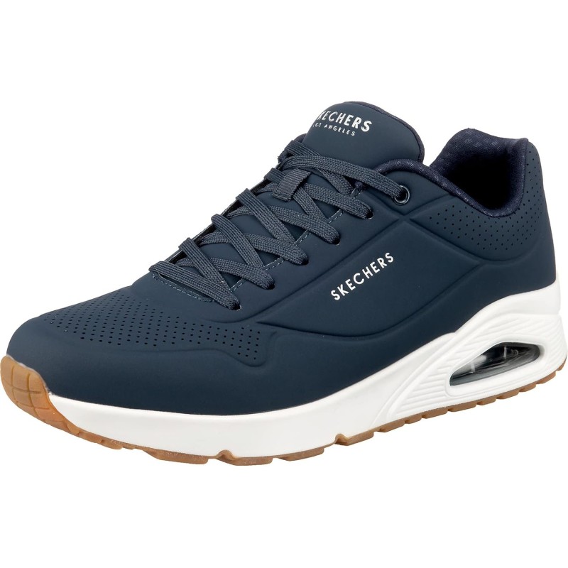Skechers Uno Stand On Air, Scarpe da Ginnastica Uomo - 39.5 EU Navy Durabuck Trim Skechers Uno Stand On Air, Scarpe da Ginnastica Uomo - 39.5 EU Navy Durabuck Trim