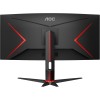 AOC Gaming CU34G2X/BK Monitor Serie G2 Curvo da 34", Raggio di curvatura: 1500R, WQHD 3440 x 1440 a 144 Hz, HDMI, DisplayPort, FreeSync, Tempo di Risposta 1 ms, Regolabile, Nero/Rosso - 34" WQHD Curvo