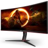 AOC Gaming CU34G2X/BK Monitor Serie G2 Curvo da 34", Raggio di curvatura: 1500R, WQHD 3440 x 1440 a 144 Hz, HDMI, DisplayPort, FreeSync, Tempo di Risposta 1 ms, Regolabile, Nero/Rosso - 34" WQHD Curvo