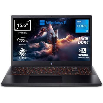 acer Nitro V 15 ANV15-52-5886 Notebook Gaming, NVIDIA GeForce RTX 5050 8 GB GDDR7, Processore Intel Core i5-13420H, Ram 16 GB DDR4, 512 GB SSD, Display 15.6" FHD IPS 165 Hz LED LCD, Windows 11 Home