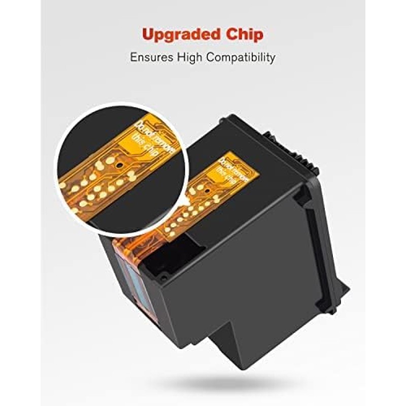 ejet Rigenerate Cartuccia d'inchiostro 301XL ad Alta Resa Compatibili per HP 301XL per Deskjet 1000 1010 1050 1510 1512 2050 2050A 2510 2540 3050 Envy 4500 4502 4503 5530 50 532 2 620 (Nero, 2-Pack) - 2 Nero