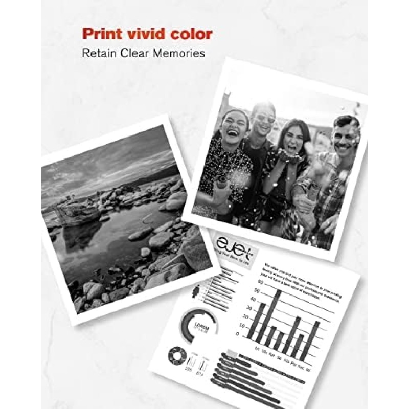 ejet Rigenerate Cartuccia d'inchiostro 301XL ad Alta Resa Compatibili per HP 301XL per Deskjet 1000 1010 1050 1510 1512 2050 2050A 2510 2540 3050 Envy 4500 4502 4503 5530 50 532 2 620 (Nero, 2-Pack) - 2 Nero