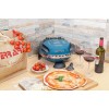 G3 Ferrari G10006 Pizza Express Delizia, Forno Pizza, 1200 W, Termostato regolabile 400°C, Pizza fragrante in 5 minuti, Doppia resistenza riscaldante, Ricettario e Palette inclusi, Blu - Blu
