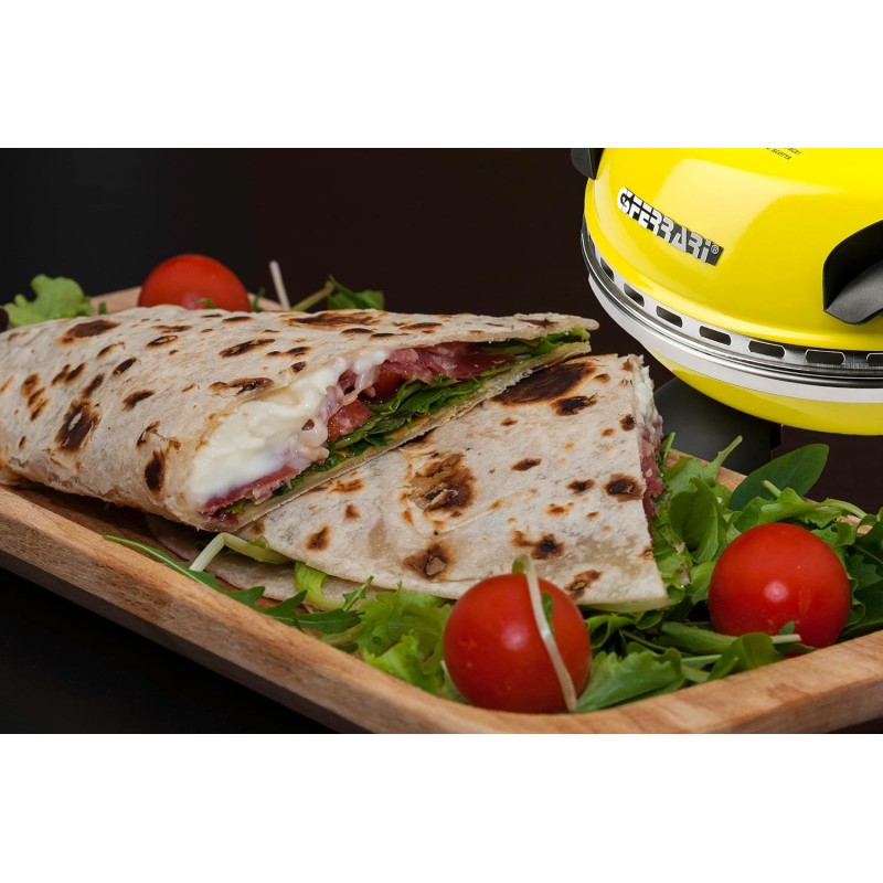 G3 Ferrari G10006 Pizza Express Delizia, Forno Pizza, 1200 W, Termostato regolabile 400°C, Pizza fragrante in 5 minuti, Doppia resistenza riscaldante, Ricettario e Palette inclusi, Giallo - Giallo G3 Ferrari G10006 Pizza Express Delizia, Forno Pizza, 1200 W, Termostato regolabile 400°C, Pizza fragrante in 5 minuti, Doppia resistenza riscaldante, Ricettario e Palette inclusi, Giallo - Giallo