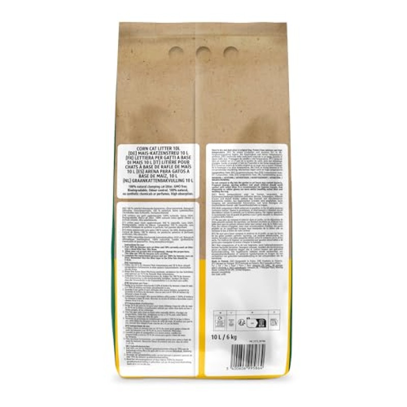by Amazon Lettiera per Gatti Agglomerante al Mais, 10L (Confezione da 1) (in Precedenza un Marchio Lifelong, Stesso Prodotto) - 10 L yellow by Amazon Lettiera per Gatti Agglomerante al Mais, 10L (Confezione da 1) (in Precedenza un Marchio Lifelong, Stesso Prodotto) - 10 L yellow