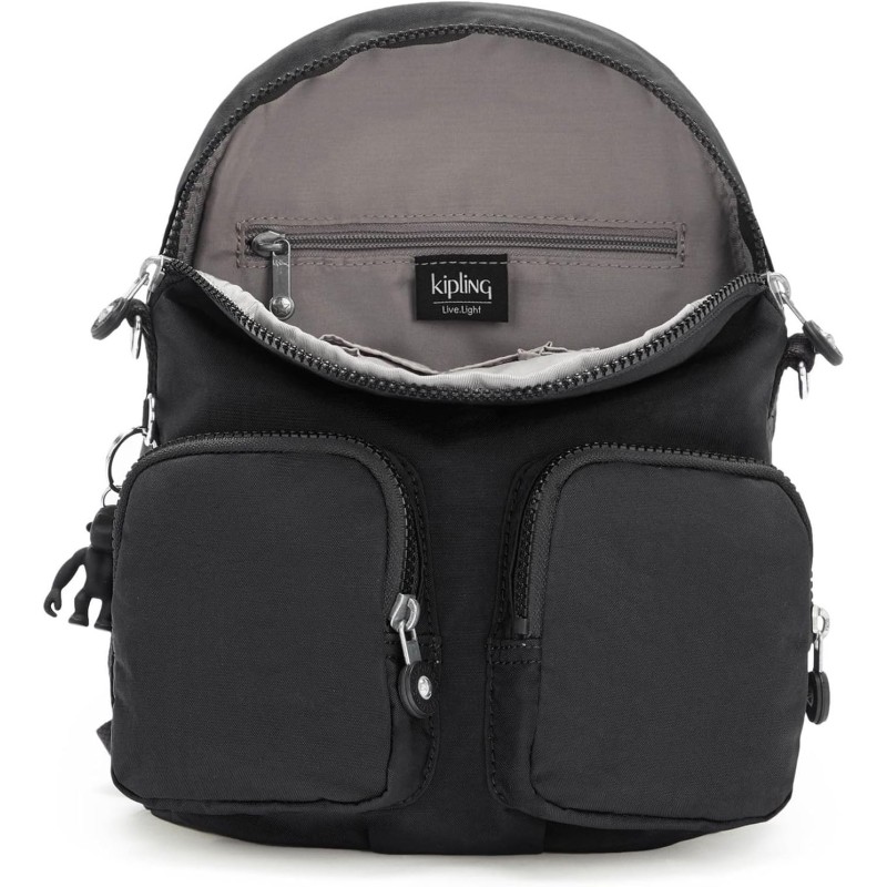 Kipling FIREFLY UP Zaino piccolo (trasformabile in borsa a tracolla) - Nero Noir Kipling FIREFLY UP Zaino piccolo (trasformabile in borsa a tracolla) - Nero Noir
