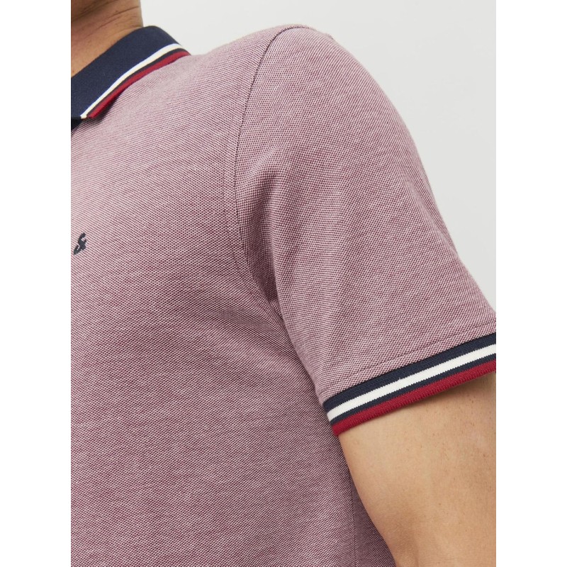 JACK & JONES Polo Plain Shirt Collar Polo - XL Rosso12136668 JACK & JONES Polo Plain Shirt Collar Polo - XL Rosso12136668