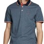 JACK & JONES Polo Plain Shirt Collar Polo - S Denim Blue