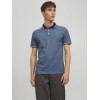 JACK & JONES Polo Plain Shirt Collar Polo - XXL Denim Blue JACK & JONES Polo Plain Shirt Collar Polo - XXL Denim Blue