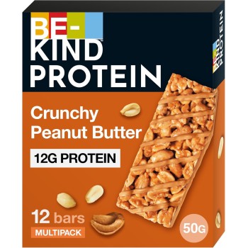 BE-KIND Protein Barretta Proteica al Burro di Arachidi, Snack Proteico Senza Glutine, 12 gr di Proteine, 1 Confezione x 12 Barrette da 50 g (600 g) - 12 Unità (Confezione da 1) BE-KIND Protein Barretta Proteica al Burro di Arachidi, Snack Proteico Senza Glutine, 12 gr di Proteine, 1 Confezione x 12 Barrette da 50 g (600 g) - 12 Unità (Confezione da 1)