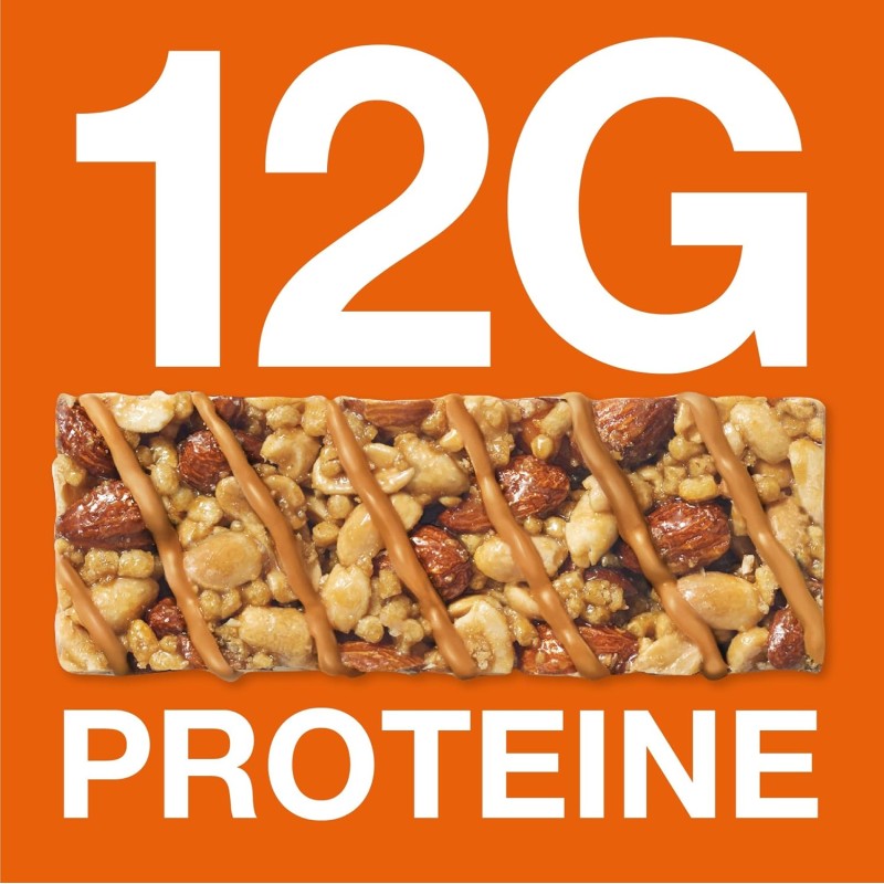 BE-KIND Protein Barretta Proteica al Burro di Arachidi, Snack Proteico Senza Glutine, 12 gr di Proteine, 1 Confezione x 12 Barrette da 50 g (600 g) - 12 Unità (Confezione da 1)