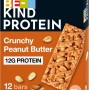 BE-KIND Protein Barretta Proteica al Burro di Arachidi, Snack Proteico Senza Glutine, 12 gr di Proteine, 1 Confezione x 12 Barrette da 50 g (600 g) - 12 Unità (Confezione da 1)