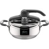 Lagostina Briosa LagoeasyUp Pentola a Pressione in Acciaio Inox 18/10 con Apertura Facile, Fondo Lagofusion e Valvola a Due Pressioni, Pentola a Pressione per Induzione e Gas, Capacità 3,5L - 3.5L