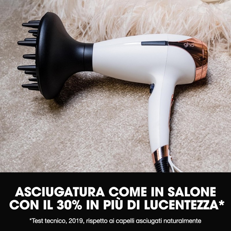 ghd Helios Asciugacapelli Professionale – Leggero, Asciugatura Rapida, Controllo Styling Ottimale – Per Tutti i Tipi di Capelli - Bianco ghd Helios Asciugacapelli Professionale – Leggero, Asciugatura Rapida, Controllo Styling Ottimale – Per Tutti i Tipi di Capelli - Bianco
