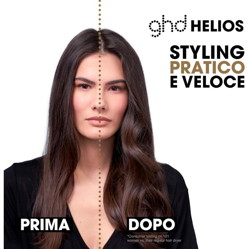 ghd Helios Asciugacapelli Professionale – Leggero, Asciugatura Rapida, Controllo Styling Ottimale – Per Tutti i Tipi di Capelli - Plum