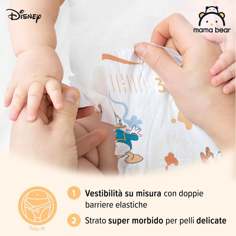 Marchio Amazon - Mama Bear Disney Pannolini ultra-asciutti, Taglia 3 (4-9 kg), Bianco, 172 unità (2 confezioni da 86), PACCO MENSILE - Taglia 3 (Confezione da 172) Marchio Amazon - Mama Bear Disney Pannolini ultra-asciutti, Taglia 3 (4-9 kg), Bianco, 172 unità (2 confezioni da 86), PACCO MENSILE - Taglia 3 (Confezione da 172)