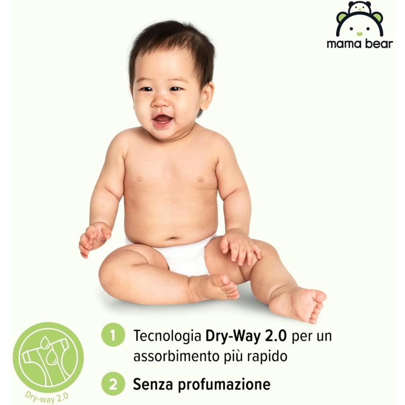 Marchio Amazon - Mama Bear Disney Pannolini ultra asciutti, Taglia 4 (8-14 kg), Bianchi, 168 Unità, 2 Confezione da 84, PACCO MENSILE - Taglia 4 (Confezione da 168) Marchio Amazon - Mama Bear Disney Pannolini ultra asciutti, Taglia 4 (8-14 kg), Bianchi, 168 Unità, 2 Confezione da 84, PACCO MENSILE - Taglia 4 (Confezione da 168)