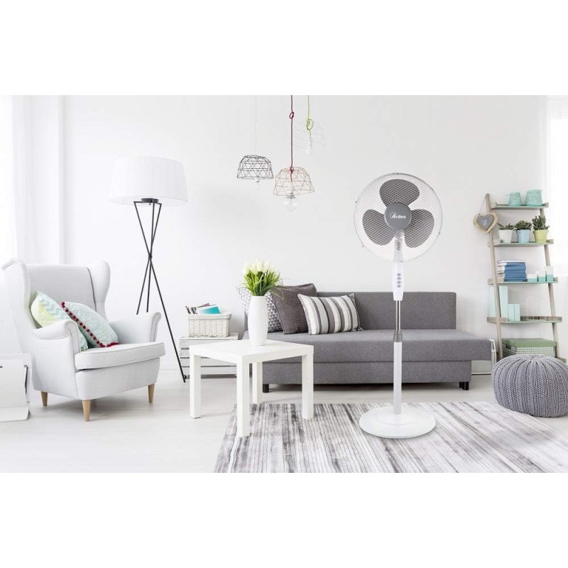 ARDES - AR5BR40PB Ventilatore a Piantana Silenzioso 3 Pale BRISA 40PB - Ventilatore Ardes Piantana Oscillante e Inclinabile con Pannello Manuale - Ventilatore a Stelo 3 Velocità e Altezza Regolabile ARDES - AR5BR40PB Ventilatore a Piantana Silenzioso 3 Pale BRISA 40PB - Ventilatore Ardes Piantana Oscillante e Inclinabile con Pannello Manuale - Ventilatore a Stelo 3 Velocità e Altezza Regolabile