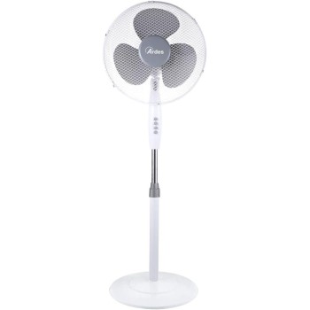 ARDES - AR5BR40PB Ventilatore a Piantana Silenzioso 3 Pale BRISA 40PB - Ventilatore Ardes Piantana Oscillante e Inclinabile con Pannello Manuale - Ventilatore a Stelo 3 Velocità e Altezza Regolabile