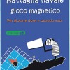 Purple Cow- Battaglia navale Magnetica Gioco, Colore Viola, 7290018133033 dai 5 anni
