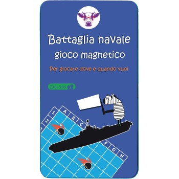 Purple Cow- Battaglia navale Magnetica Gioco, Colore Viola, 7290018133033 dai 5 anni