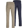 JACK & JONES Chino Trousers 2-Pack Slim Fit Chino Trousers - 33W / 34L Beige