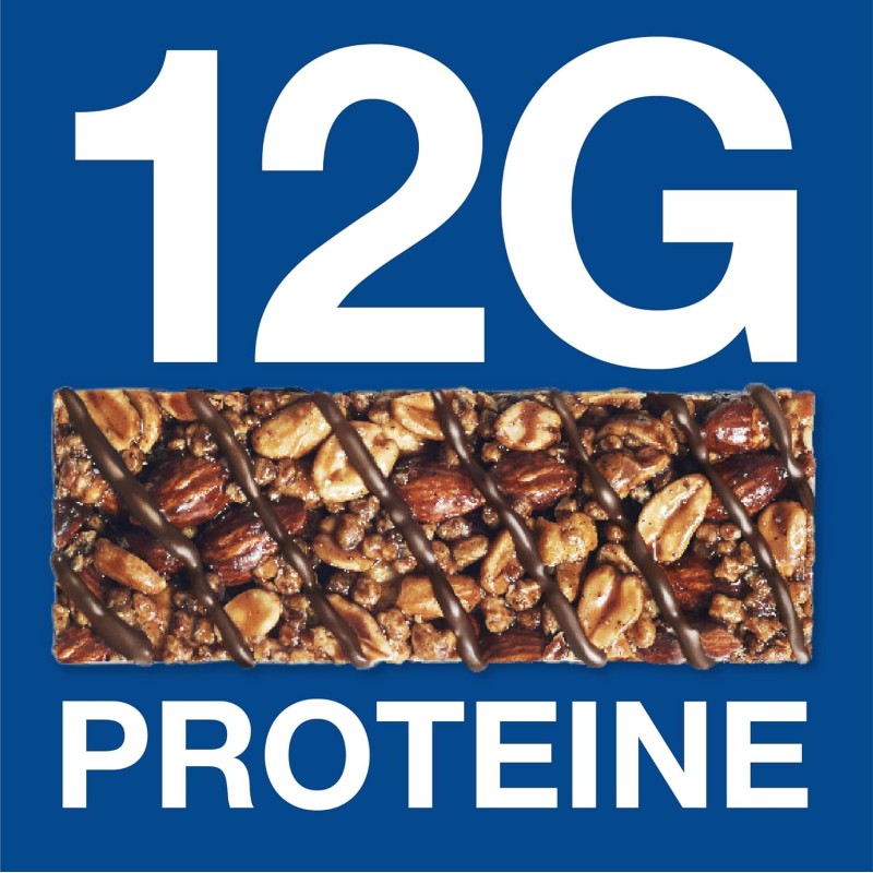 BE-KIND Protein Barretta Proteica al Doppio Cioccolato Fondente, Snack Proteico senza Glutine, 12 gr di Proteine, 12 Unità, Confezione da 1 BE-KIND Protein Barretta Proteica al Doppio Cioccolato Fondente, Snack Proteico senza Glutine, 12 gr di Proteine, 12 Unità, Confezione da 1