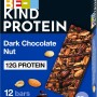 BE-KIND Protein Barretta Proteica al Doppio Cioccolato Fondente, Snack Proteico senza Glutine, 12 gr di Proteine, 12 Unità, Confezione da 1