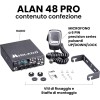 Midland - Radio CB ALAN 48 PRO, Ricetrasmittente Veicolare Multibanda Senza Licenza, Potenza Regolabile 1W/4W, Display LCD, SCAN, Dual Watch, RF Gain, Filtri ANL e Noise Blanker, Microfono 6 Pin - Unica