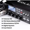Midland - Radio CB ALAN 48 PRO, Ricetrasmittente Veicolare Multibanda Senza Licenza, Potenza Regolabile 1W/4W, Display LCD, SCAN, Dual Watch, RF Gain, Filtri ANL e Noise Blanker, Microfono 6 Pin - Unica