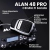 Midland - Radio CB ALAN 48 PRO, Ricetrasmittente Veicolare Multibanda Senza Licenza, Potenza Regolabile 1W/4W, Display LCD, SCAN, Dual Watch, RF Gain, Filtri ANL e Noise Blanker, Microfono 6 Pin - Unica