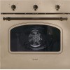Candy Classic Forno Elettrico da Incasso Ventilato, 65 Litri, Classe A+, Funzione Pizza, 8 Programmi di Cottura con Funzione Cook Light, Design Rustico, 59,5 x 59,5 x 56,8 cm, Color Avena - FCC603NAV