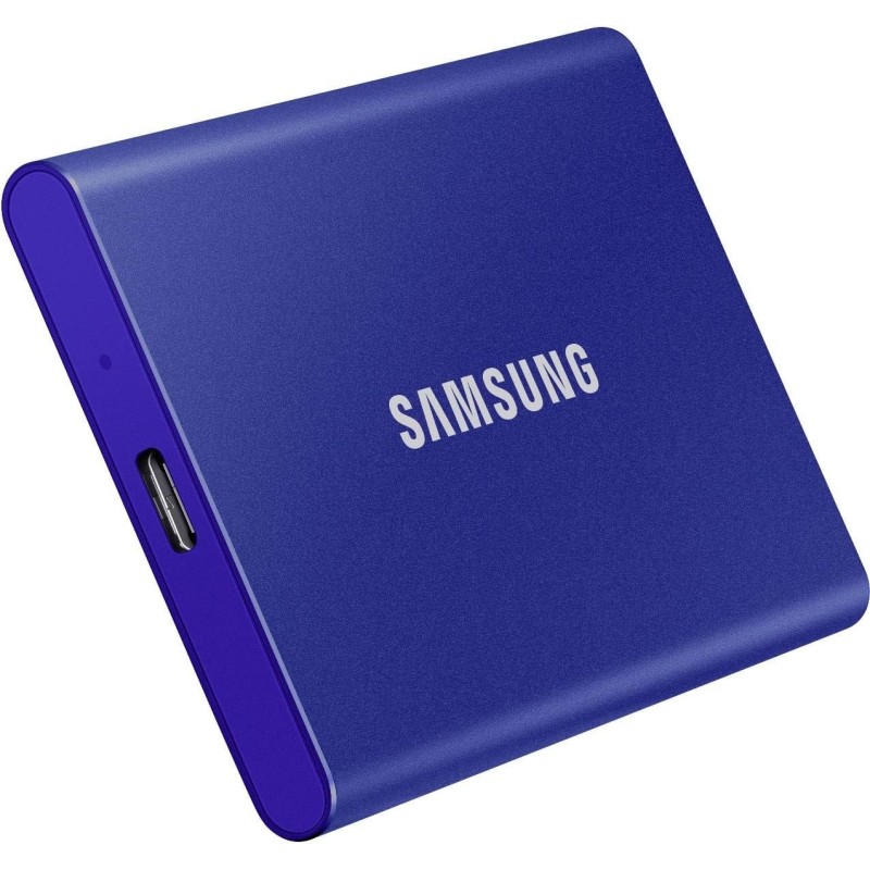 Samsung T7 Portable SSD - 1 TB - USB 3.2 Gen.2 External SSD Indigo Blue (MU-PC1T0H/WW) - 1TB Blu indigo