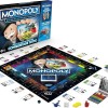 Monopoly hasbro super electronic banking, gioco in scatola, variante con carte di credito e spazi aerei, include lettore elettronico hasbro gaming, per famiglie e bambini da 8 anni in su - Multicolore