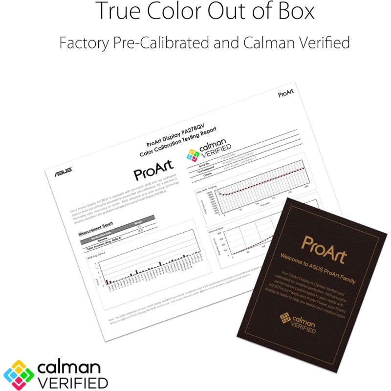 Asus Proart Display Pa278Qv Professional Monitor, 27" Ips, Wqhd 2560 X 1440, Nero Grigio - 27" Asus Proart Display Pa278Qv Professional Monitor, 27" Ips, Wqhd 2560 X 1440, Nero Grigio - 27"