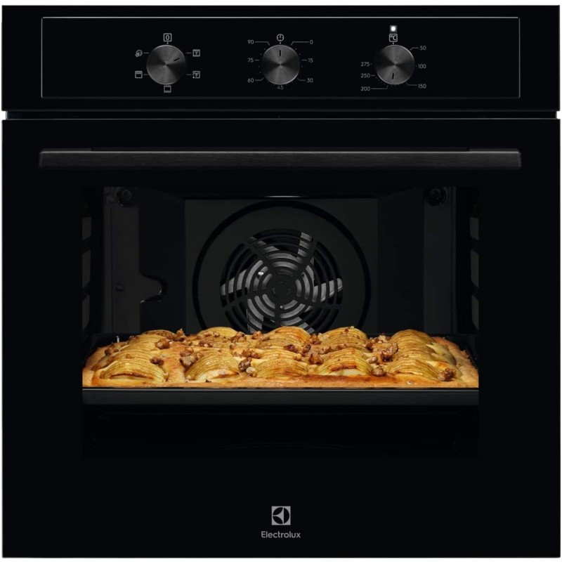 Electrolux EOH2H004K Forno Multifunzione da Incasso, Capacità 68L, Potenza 2790W, Nero - Nero