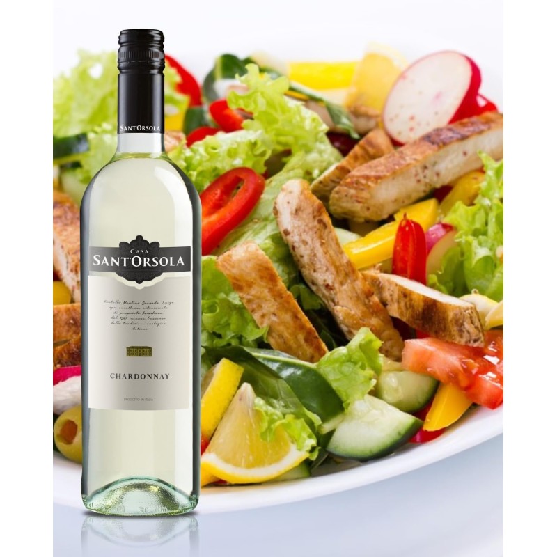 Casa Sant'Orsola - Vino Pinot Grigio D.O.C. delle Venezie, da Uva Pinot Italiana, Gusto Secco e Fruttato, 6x750 ml - 6x750ml Casa Sant'Orsola - Vino Pinot Grigio D.O.C. delle Venezie, da Uva Pinot Italiana, Gusto Secco e Fruttato, 6x750 ml - 6x750ml