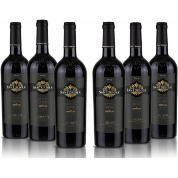 Casa Sant'Orsola - Vino Rosso Chianti D.O.C.G. 12%, Gusto Secco e Fruttato, 6x750 ml - 6x750ml