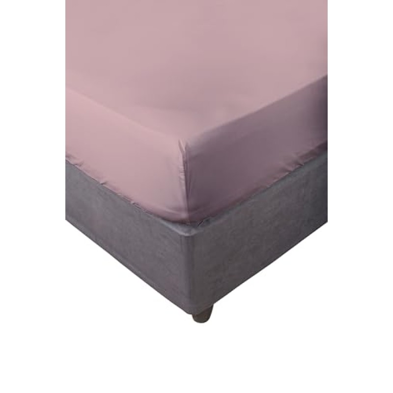 Zer0bed, Lenzuolo Sotto con Angoli Singolo Tinta Unita 100% Cotone ANGOLO MAXI 30CM, 1 Piazza, Rosa, 90x200 - 90x200 + 30 Rosa