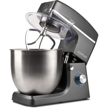 G3 Ferrari Impastatrice Planetaria con Tirapasta Pastaio 10&Lode G20113, 1500 W, 10 Litri, Acciaio Inossidabile, 6 velocità, Nero/Acciaio - Grigio
