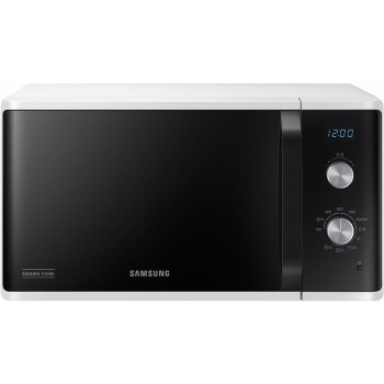 Samsung Forno a Microonde Grill, a libera installazione, Dual Dial MG23K3614AW/ET, Cottura Croccante, AutoDefrost, Microonde + Grill 800 W + 1100 W, 23 L, 49l x 27,5h x 39p cm, Bianco - 23 Litri White