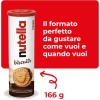 Nutella Biscuits Tubo - Croccanti Biscotti con un Cremoso Ripieno di Nutella, con Farina di Frumento e Zucchero di Canna, Ideali come Colazione, Snack e Merenda, 1 Confezione da 166 gr - 166 g (Confezione da 1)