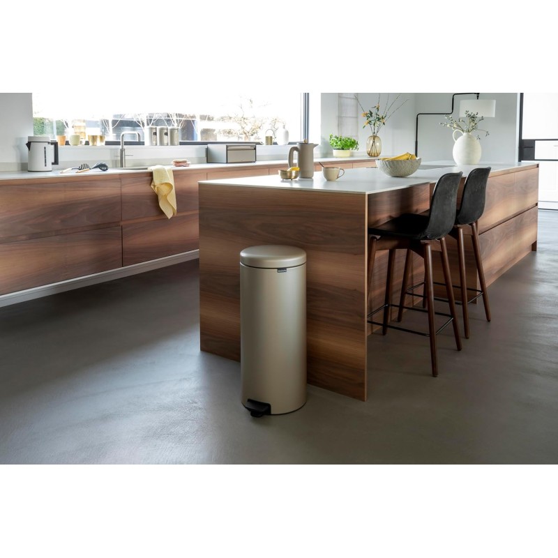 Brabantia - Pattumiera a pedale, Metallic Gold, 30L - 30 Litri Champagne Brabantia - Pattumiera a pedale, Metallic Gold, 30L - 30 Litri Champagne